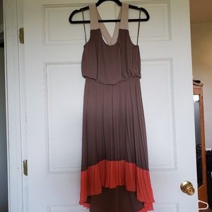 Jessica Simpson pleated high low dress